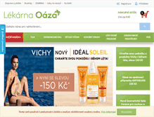 Tablet Screenshot of lekarna-oaza.cz
